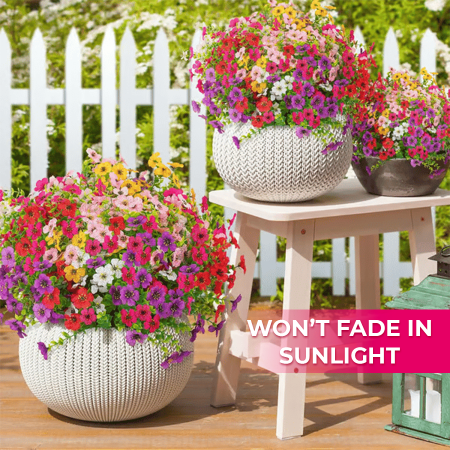 Vibrant Outdoor Faux Flower Bundles