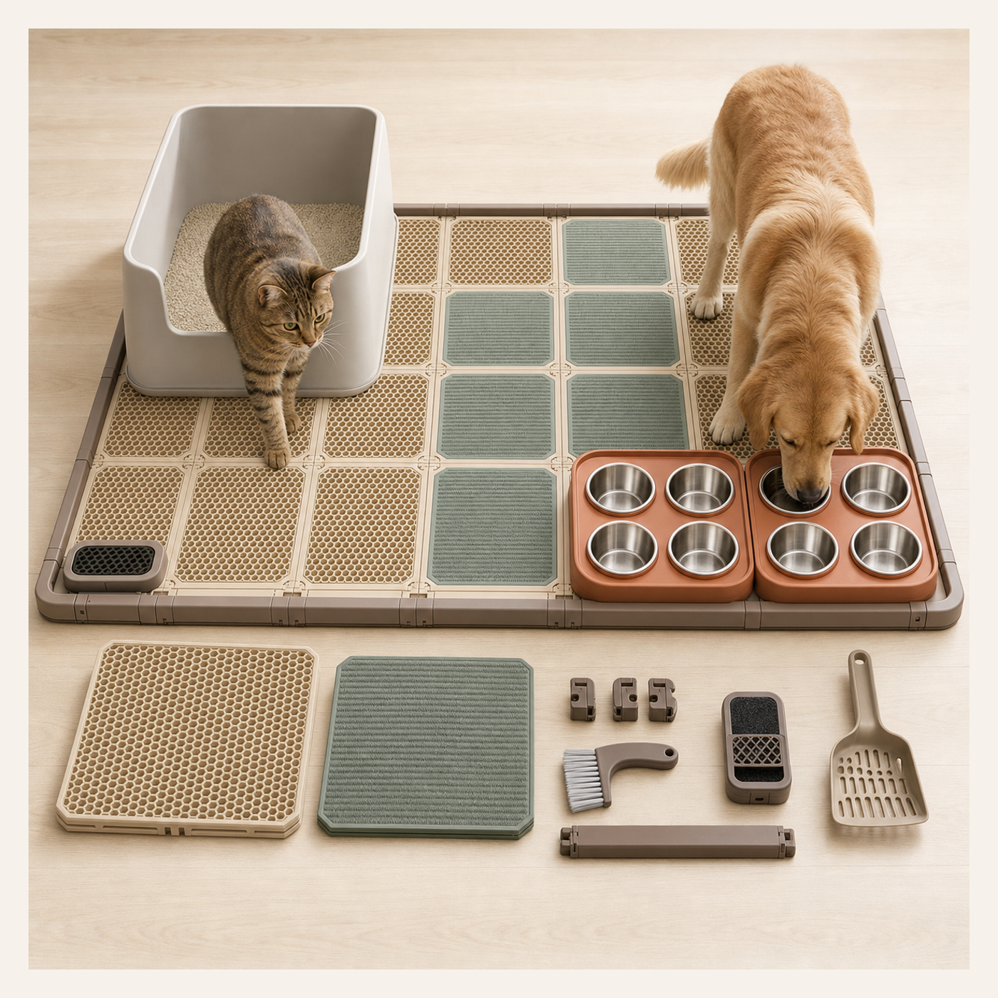 Modular Pet Mess Station