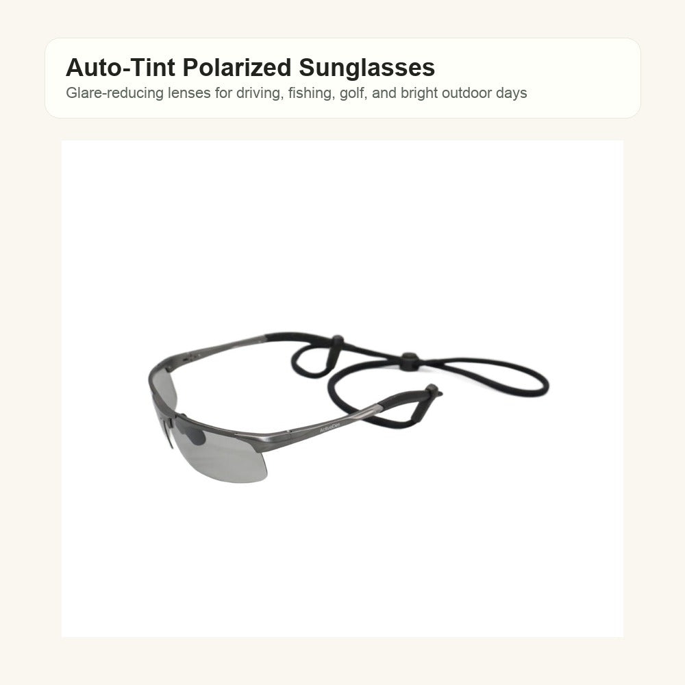 Auto-Tint Polarized Sunglasses