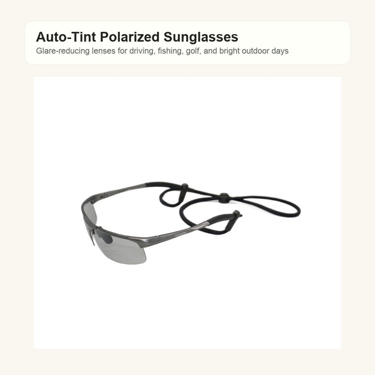 Auto-Tint Polarized Sunglasses