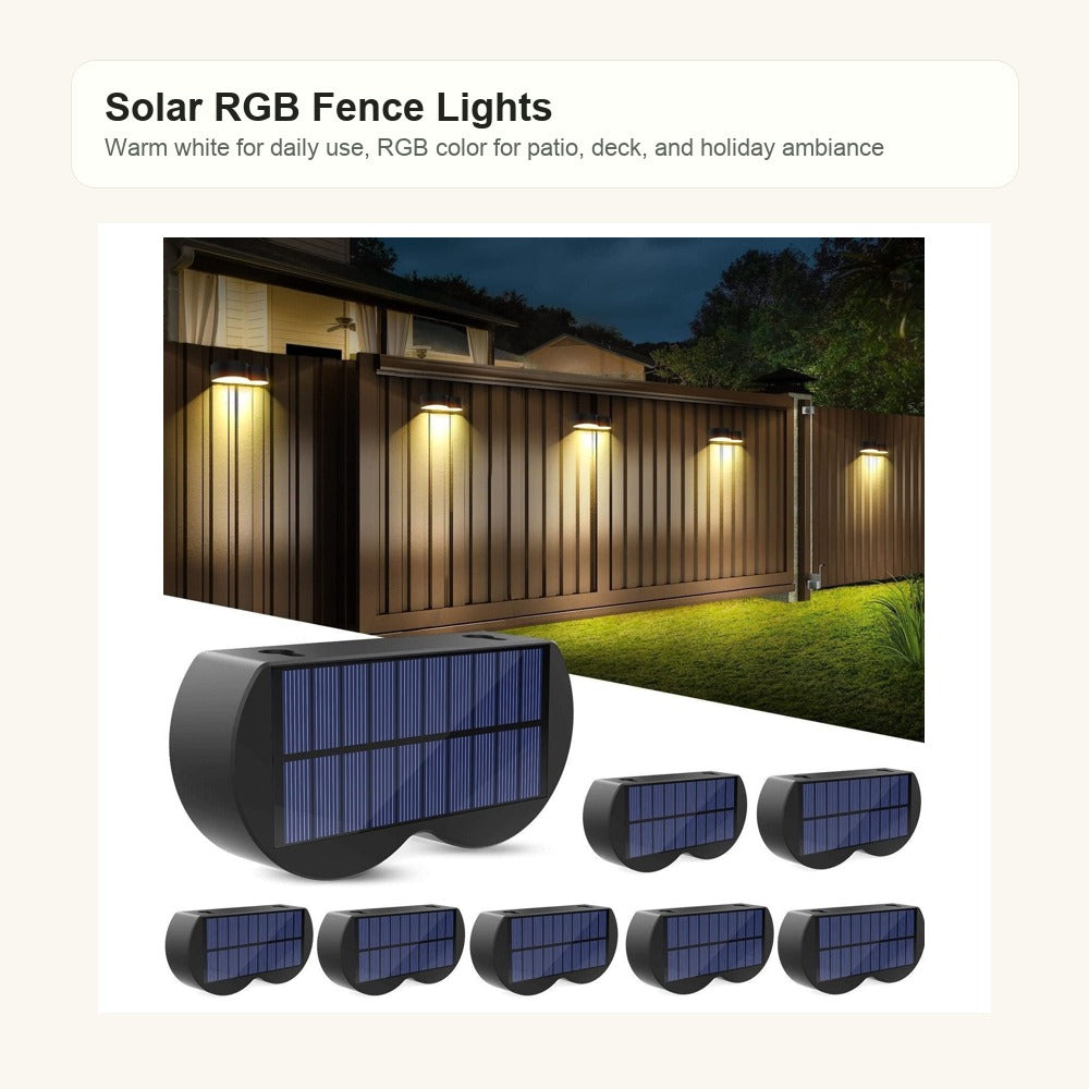 Solar RGB Fence Lights