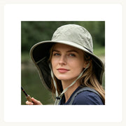 Foldable UPF50+ Sun Hat with Neck Flap image 1