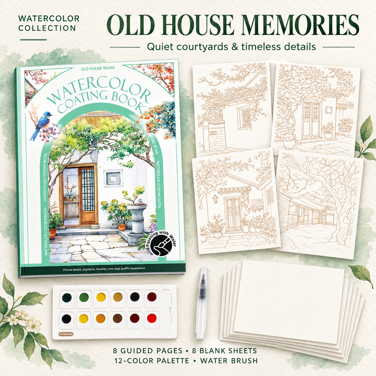Tri-Fold Watercolor Book