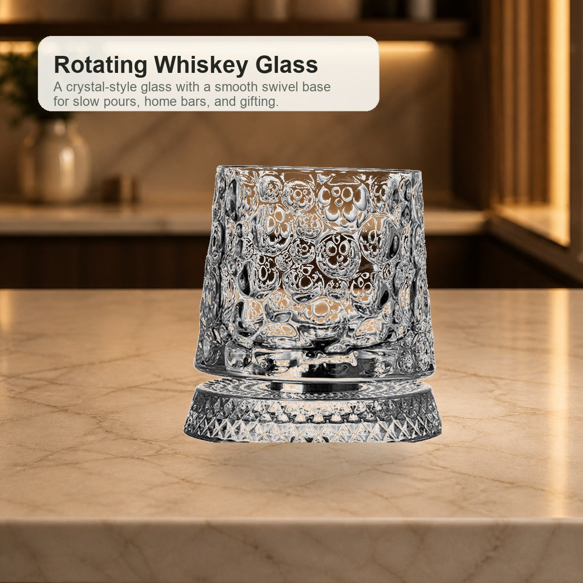 Rotating Whiskey Glass image 1