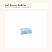 Lightweight Cooling Blanket - bed blue