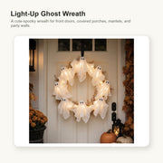 Light-Up Ghost Wreath image 2