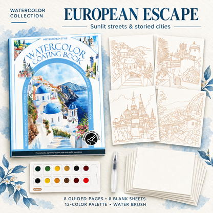 Tri-Fold Watercolor Book