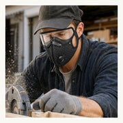 Carbon Filter Mask with Eye Shield image 2