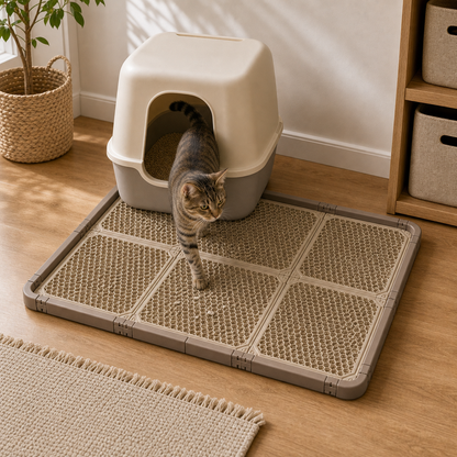 Modular Cat Litter Mat System - Easy Cleanup, More Floor Coverage