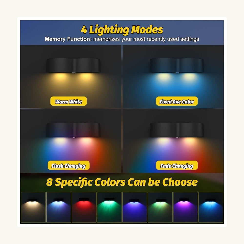 Solar RGB Fence Lights