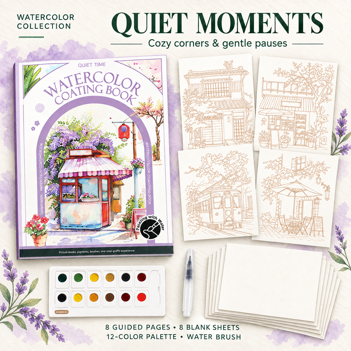 Tri-Fold Watercolor Book