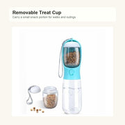 Portable Dog Travel Water Bottle - treat cup