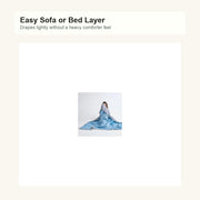 Lightweight Cooling Blanket - wrapped blue