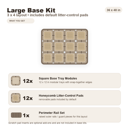 Modular Cat Litter Mat System - Easy Cleanup, More Floor Coverage
