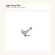 Cooling UV Protection Arm Sleeves - gray pair