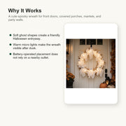 Light-Up Ghost Wreath image 4