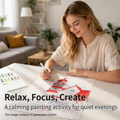 Large-Format Scenic Watercolor Pages