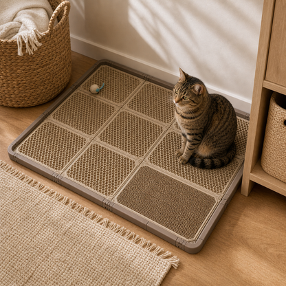 Modular Cat Litter Mat System - Easy Cleanup, More Floor Coverage