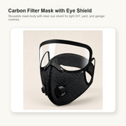 Carbon Filter Mask with Eye Shield image 5