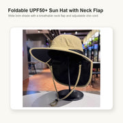 Foldable UPF50+ Sun Hat with Neck Flap image 5