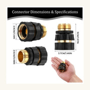 Garden Hose Quick Connector - dimensions