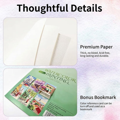 Large-Format Scenic Watercolor Pages