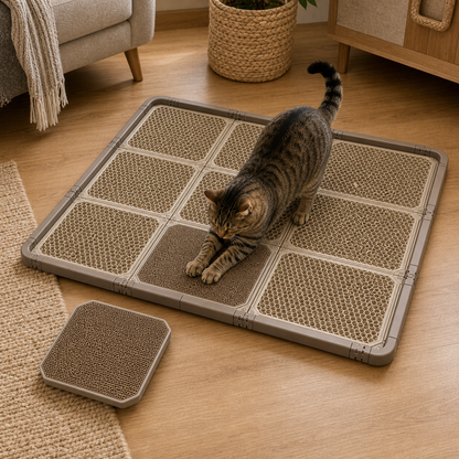 Modular Cat Litter Mat System - Easy Cleanup, More Floor Coverage