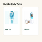 Portable Dog Travel Water Bottle - walks split