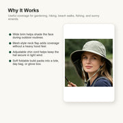 Foldable UPF50+ Sun Hat with Neck Flap image 6