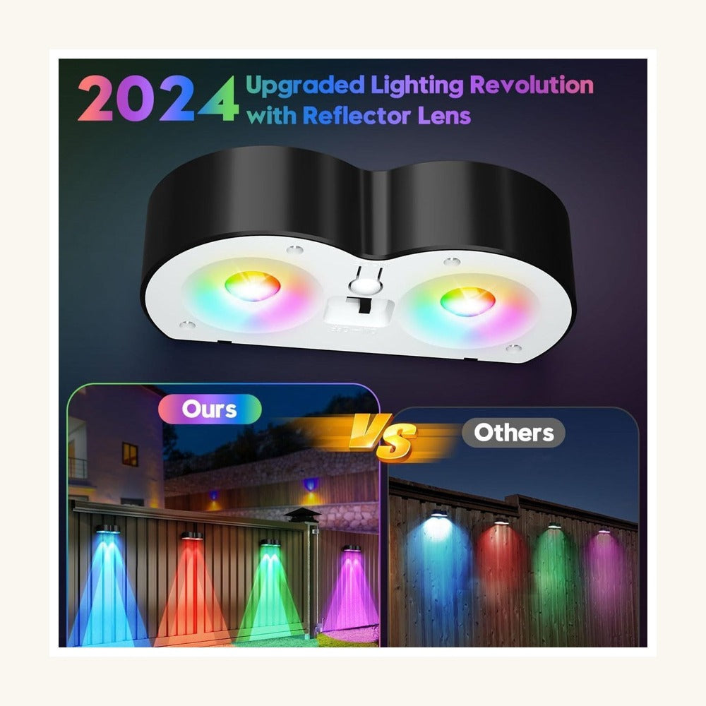 Solar RGB Fence Lights