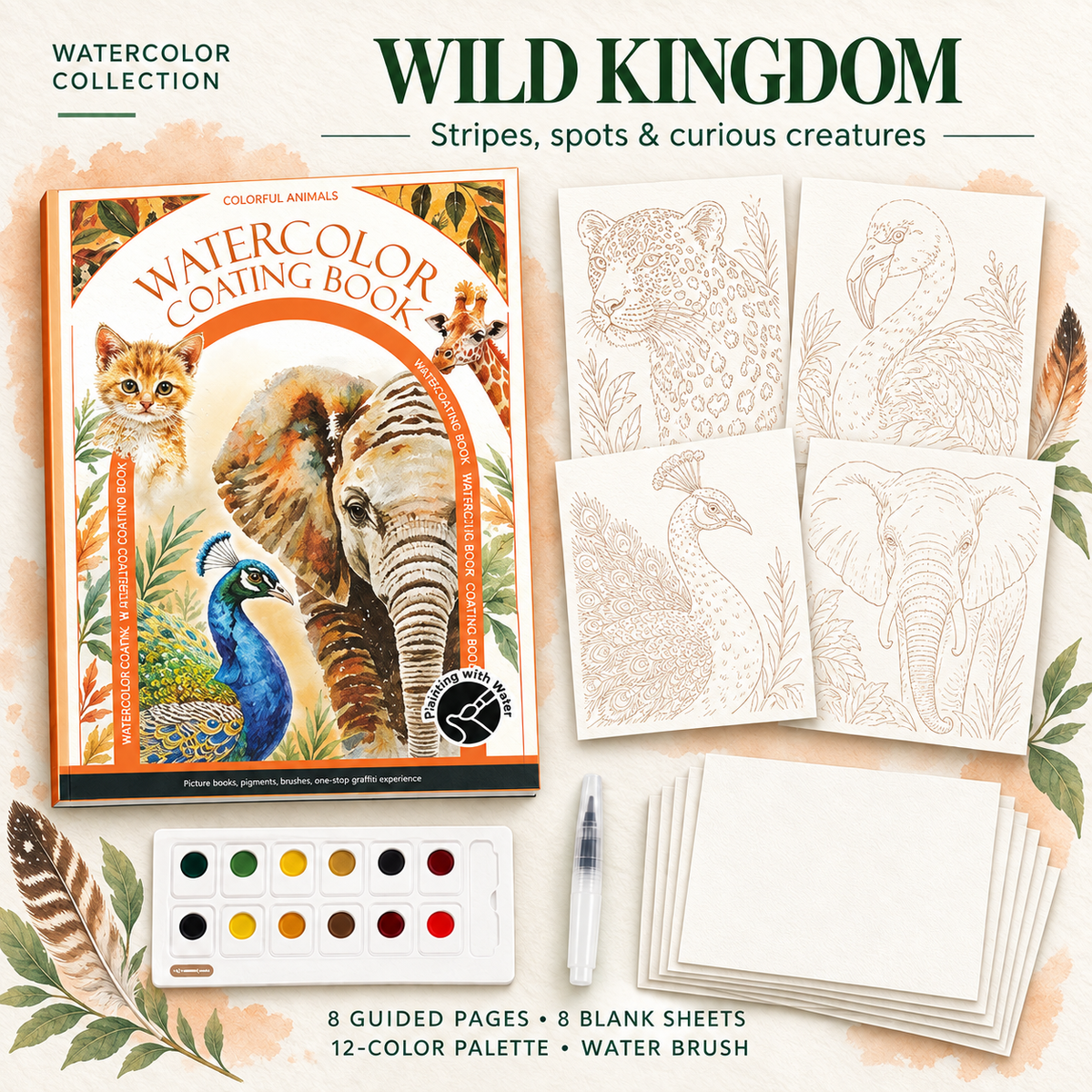 Tri-Fold Watercolor Book