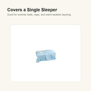 Lightweight Cooling Blanket - bed detail