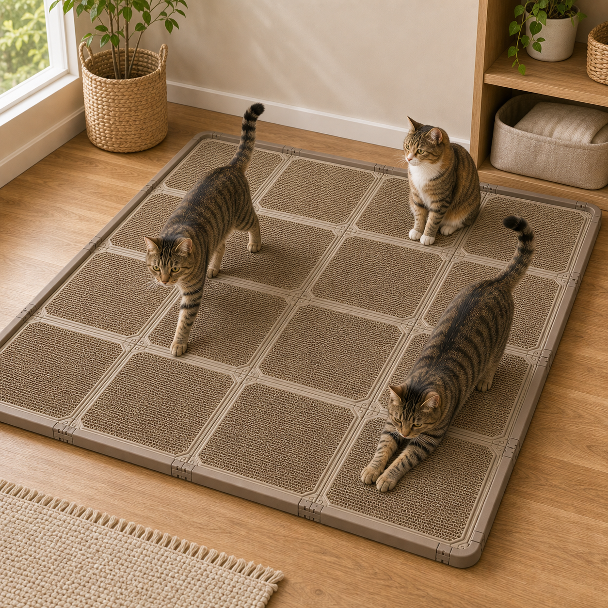 Modular Cat Litter Mat System - Easy Cleanup, More Floor Coverage