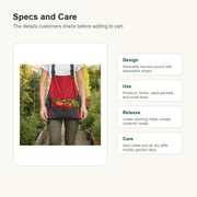 Hands-Free Garden Harvest Apron image 8