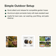 Garden Hose Quick Connector - setup guide