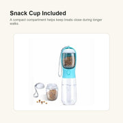 Portable Dog Travel Water Bottle - snack detail