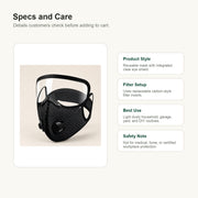 Carbon Filter Mask with Eye Shield image 9