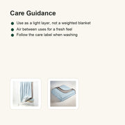 Lightweight Cooling Blanket - care card