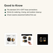 Garden Hose Quick Connector - fit guide