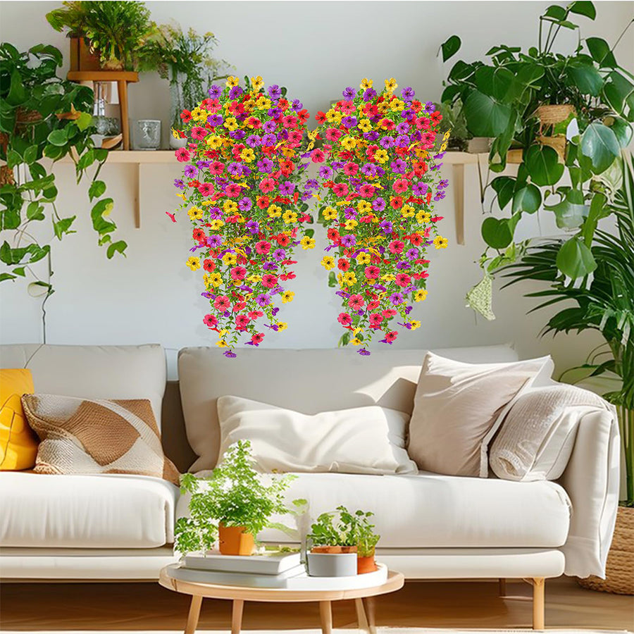 Realistic Hanging Faux Flowers