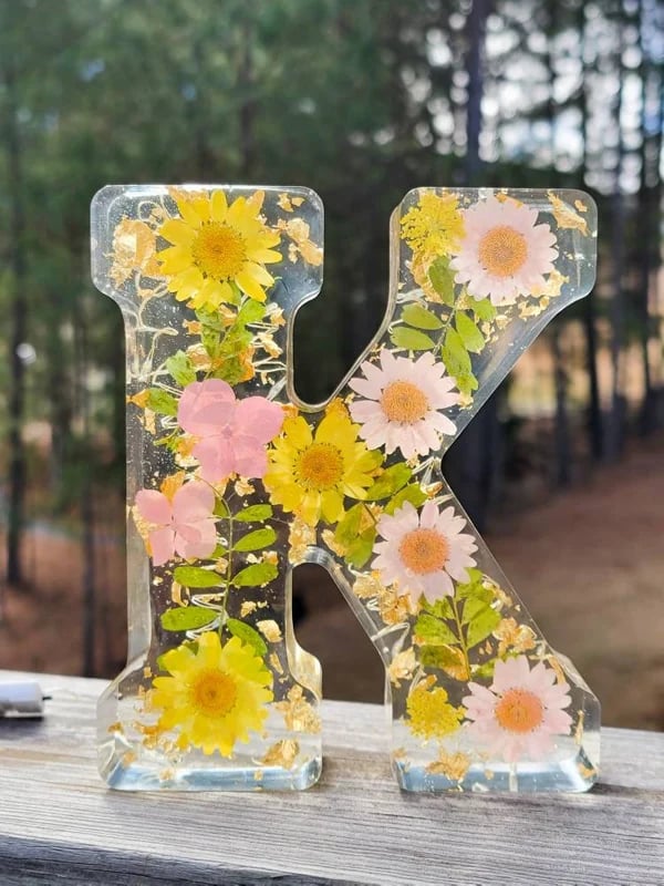 Handmade flower resin