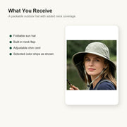 Foldable UPF50+ Sun Hat with Neck Flap image 11
