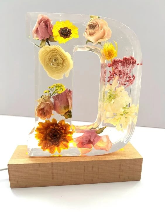 Handmade flower resin