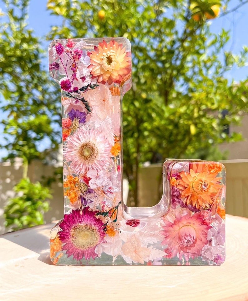 Handmade flower resin