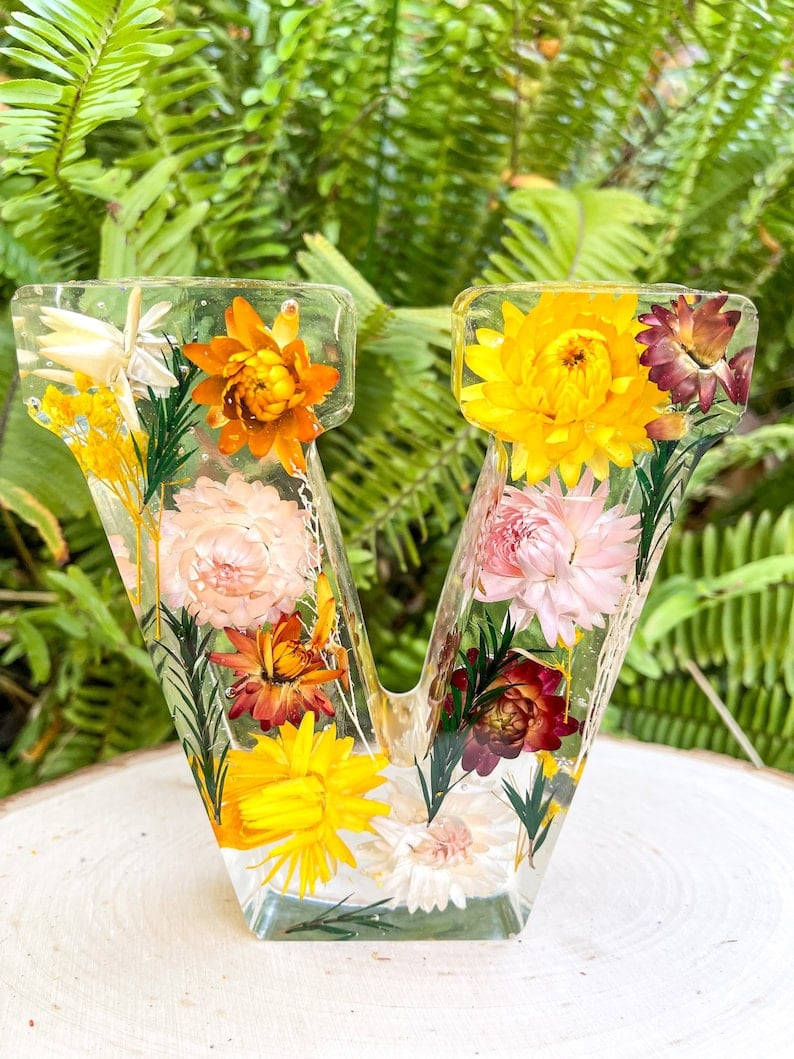 Handmade flower resin
