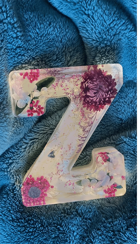 Handmade flower resin