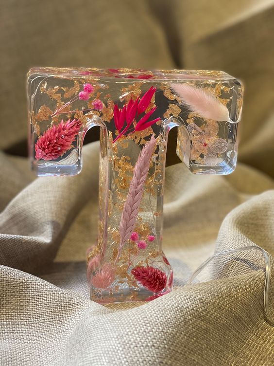 Handmade flower resin