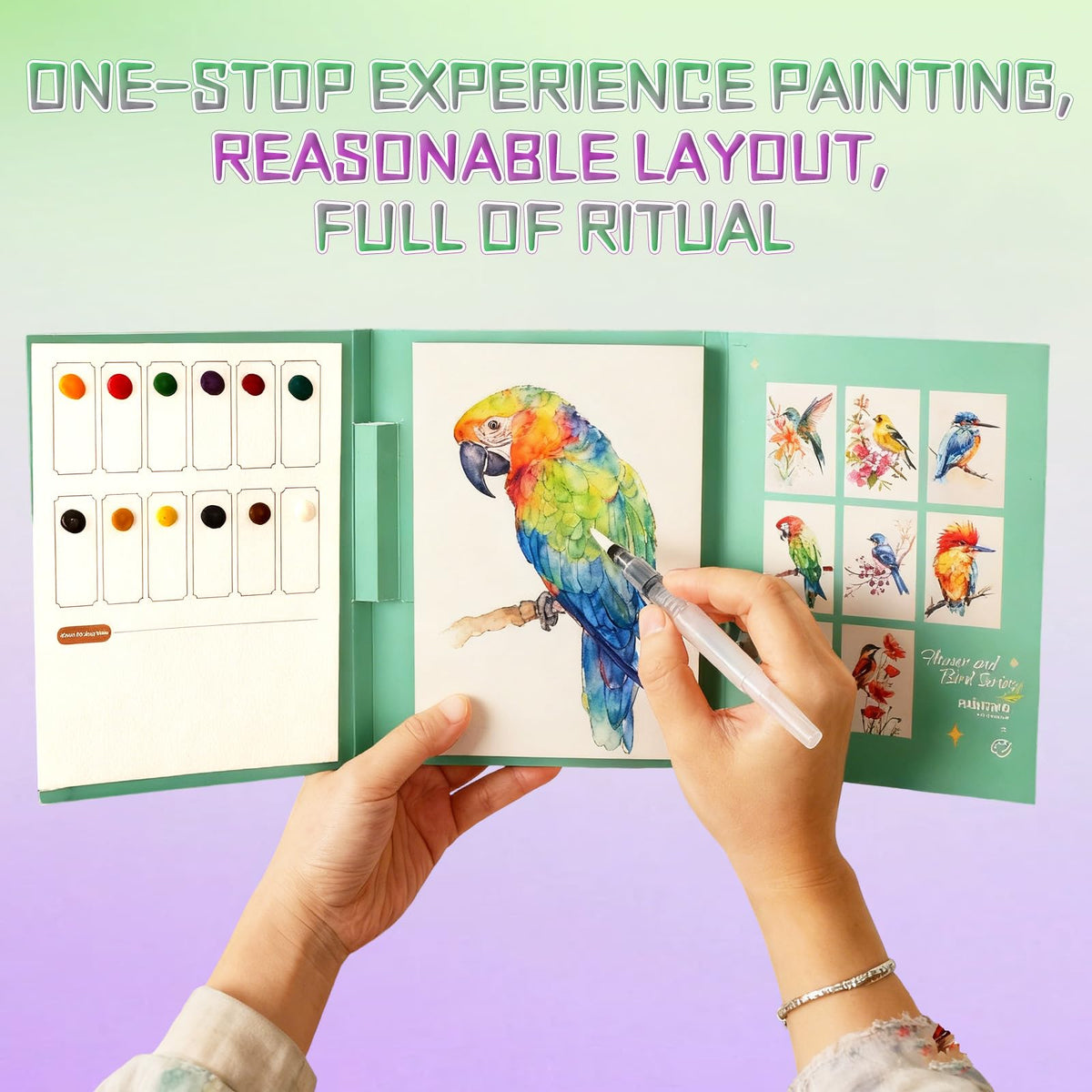 Tri-Fold Watercolor Book