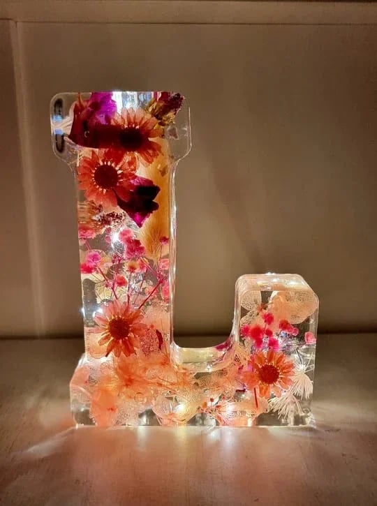 Handmade flower resin