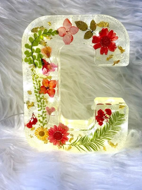 Handmade flower resin